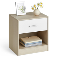 Thumbnail for Bedside Table with Drawers showing two-tone finish