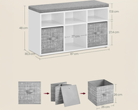 Thumbnail for Vasagle Shoe Rack Bench