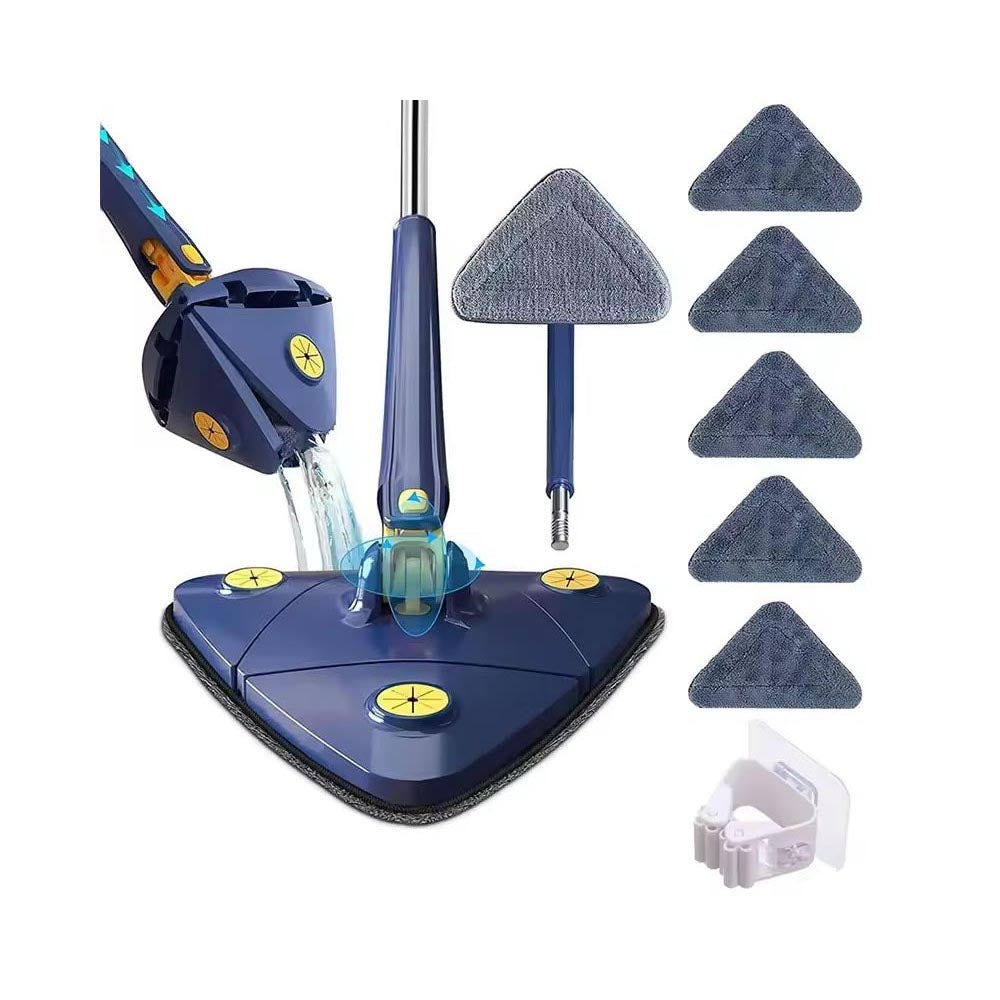 Cleaning Mop Rotatable Adjustable Triangle Floor Cleaning Mop