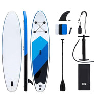 Thumbnail for Inflatable paddle board SUP 10ft wide stance top view