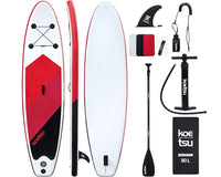 Thumbnail for Inflatable paddle board SUP with fin attached for stability