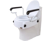 Thumbnail for Toilet safety seat showing reversible and detachable design