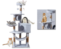 Thumbnail for Cat Tree House with Scratching Posts Hammock