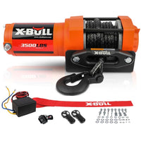 Thumbnail for X Bull Electric Winch 3500LBS – 12V ATV/UTV Recovery Winch with Synthetic Rope