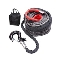 Thumbnail for Synthetic winch rope with black and red colours