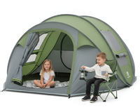 Thumbnail for Camping tent 2-3 person pop up folded in carry bag
