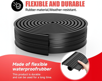 Thumbnail for Universal Garage Door Seal, Garage Door Rubber Seal Strip Replacement 20ft