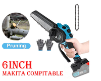 Thumbnail for Makita Compatible Mini Cordless Chainsaw 6 Inch