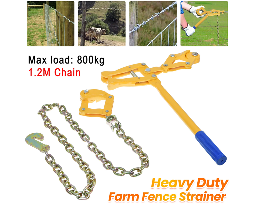 Chain wire strainer with claw