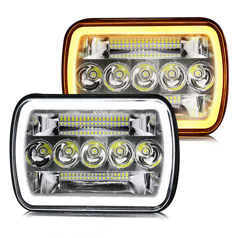 7-Inch LED Work Lights | Multi-Model Compatibility for JEEP for YJ, XJ, TJ, JK, Ram