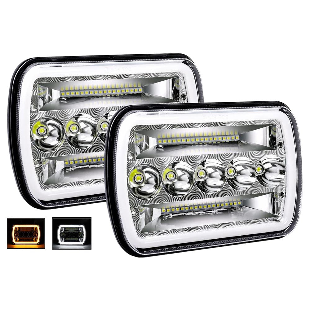 7 inch LED work lights with factory H4 plug connector