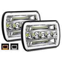 Thumbnail for 7 inch LED work lights with factory H4 plug connector