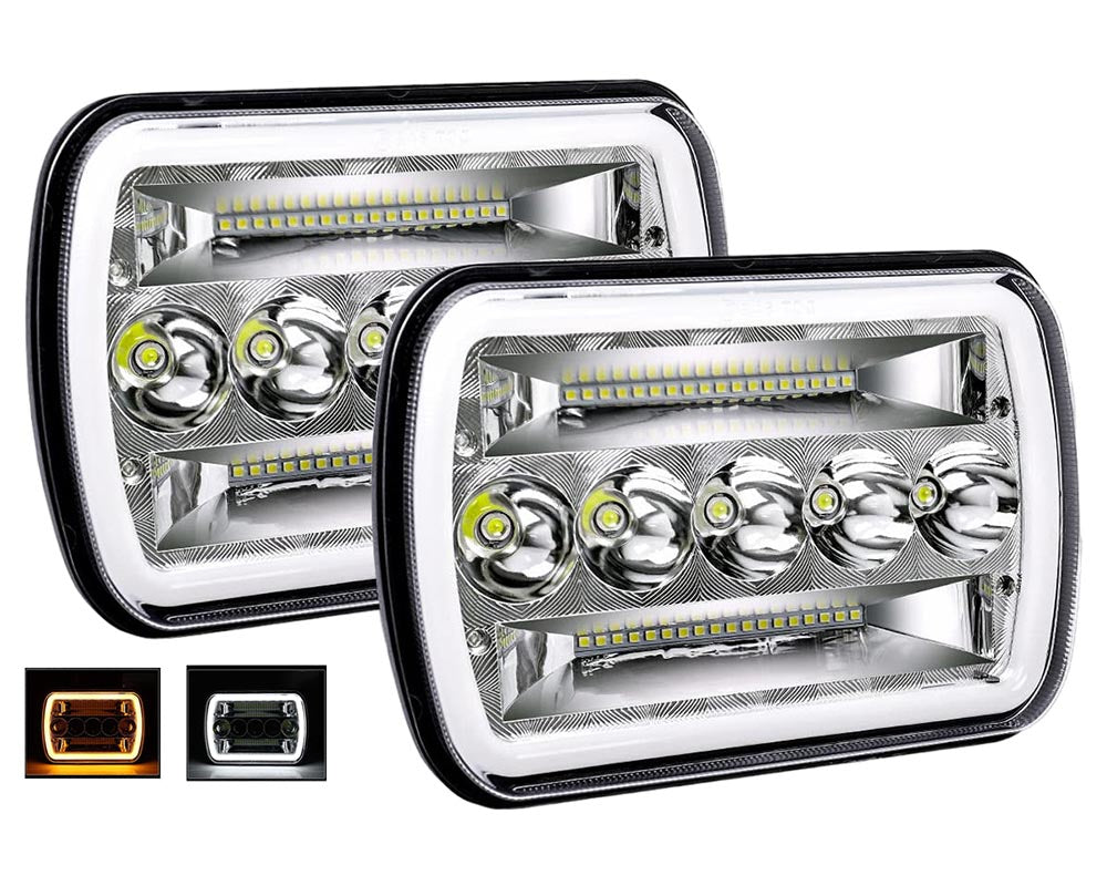 7 inch LED work lights high and low beam function