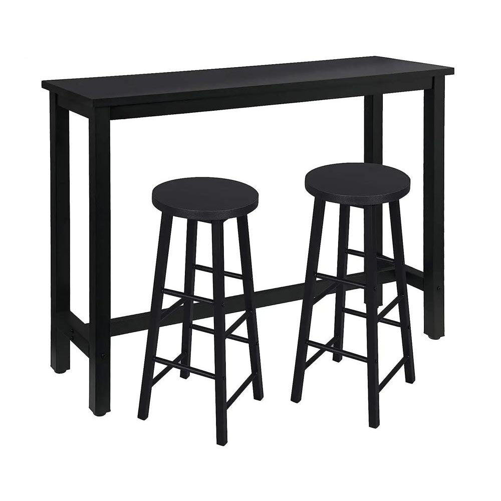 Bar table set compact footprint