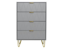 Thumbnail for Close-up of gold handles on tallboy chest of drawers