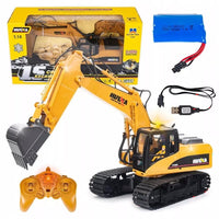 Thumbnail for Digger excavator toy with sturdy headpiece and tracks