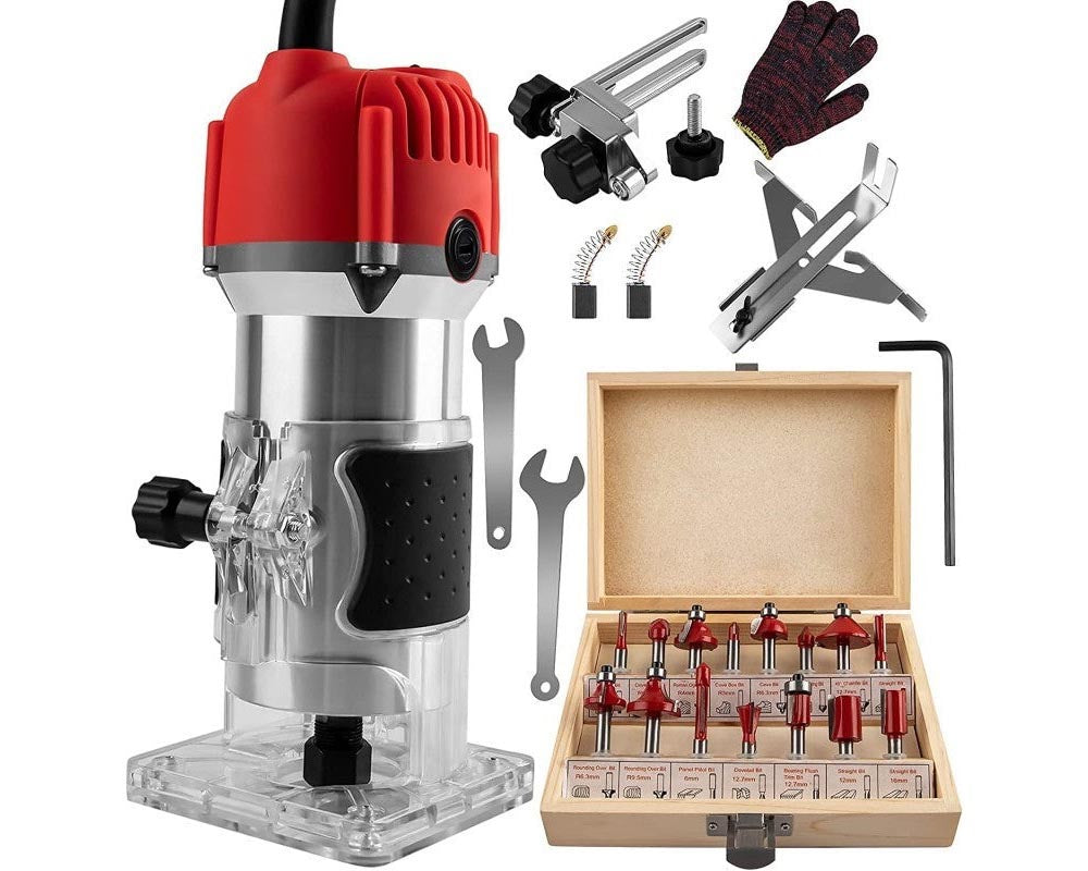 Wood router compact and portable design