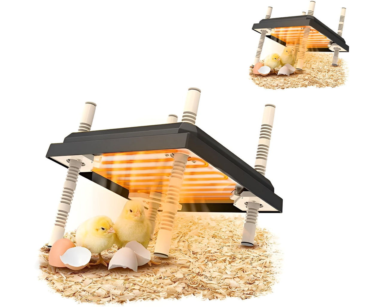 Safe flame-retardant chick brooder heating plate