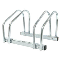 Thumbnail for Side view of double bike rack with two bicycles