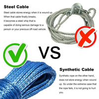 Thumbnail for Winch rope laid out showing full 15m length