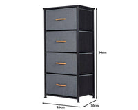 Thumbnail for Chest of Drawers Tall boy 4 Drawers Storage Tallboy