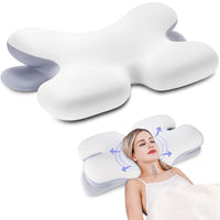 Thumbnail for Orthopaedic neck pillow resting on bed