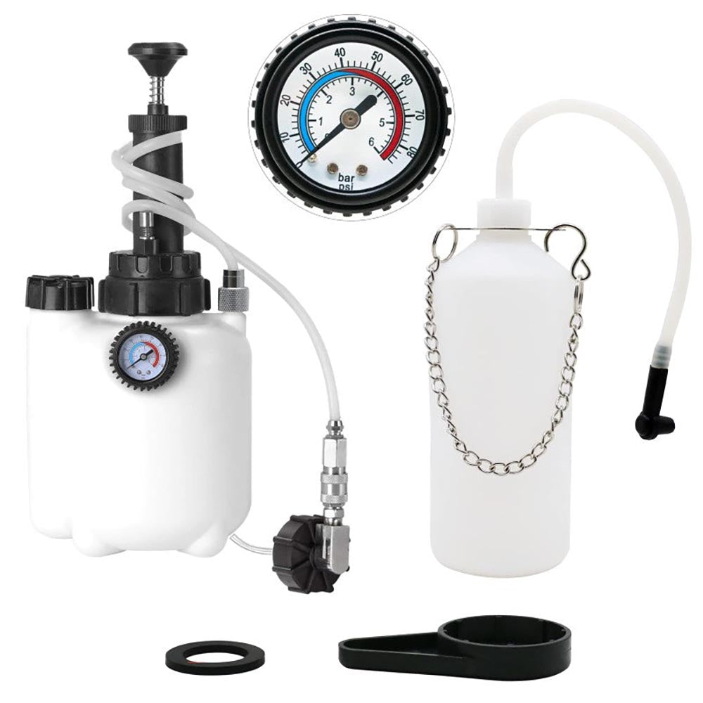 Air brake bleeder kit packed in box ready for use