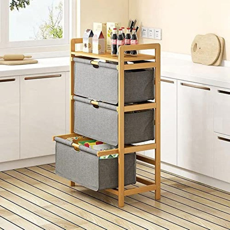 Storage cabinet with manual