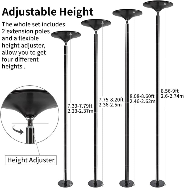 Dance pole with user manual