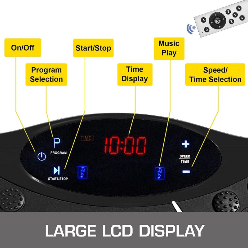 Full Body Fitness Vibration Plate Exercise Machine for Home Gym