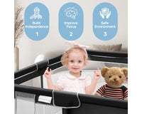 Thumbnail for Baby playpen with safety gate