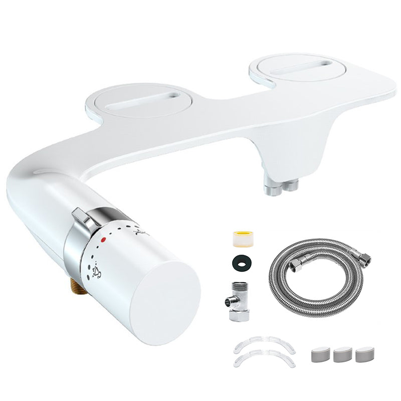 Portable bidet toilet seat attachment white