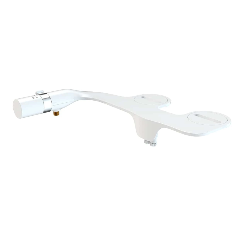 Bidet with rubber gasket attachment plates