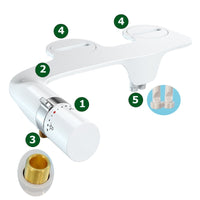 Thumbnail for Close-up of cold water brass T-adapter