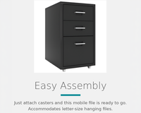 Thumbnail for Metal Mobile File Cabinet