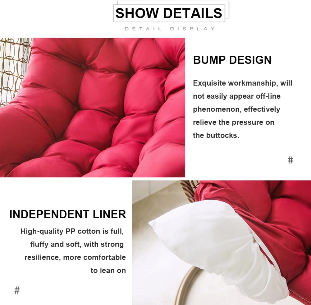 red cushion 80x120 cm