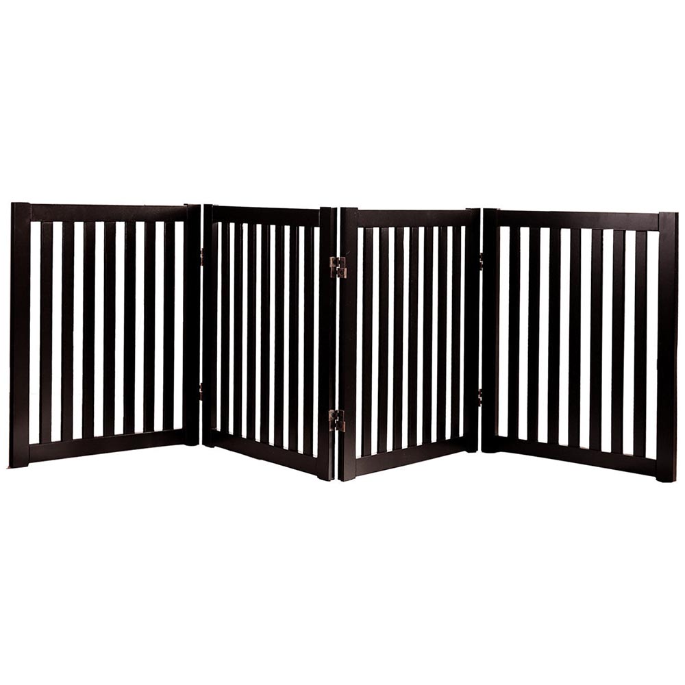 Wooden Pet Safety Gate Barrier Portable Door 3 Panel