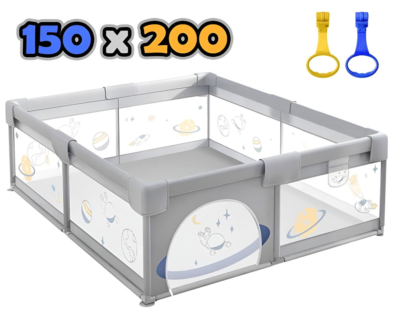 Metal frame support structure of baby kids playpen