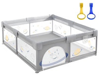 Thumbnail for Close-up of mesh sides on baby kids playpen for airflow