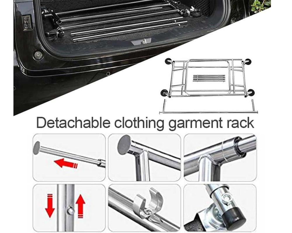 Heavy-Duty Industrial Double Rail Clothes Rack