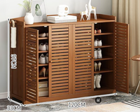 Thumbnail for Wooden 30 Pair Shoe Storage