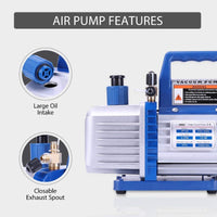 Thumbnail for 4CFM Vacuum Pump 1/3HP HVAC Air Conditioning Refrigeration Kit