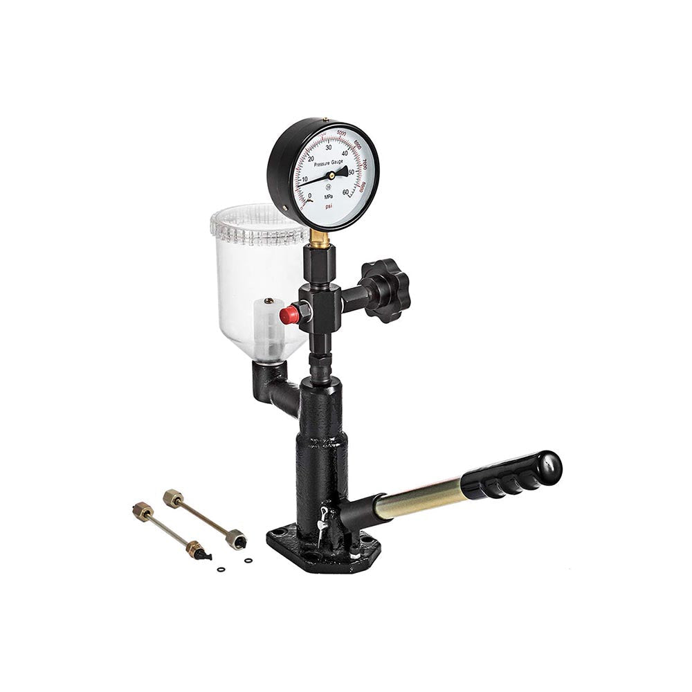 Leakage test setup with diesel injector tester