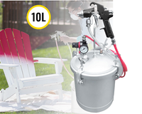 Thumbnail for Paint tank with spray gun