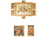 Thumbnail for Puzzle Table Craft Board Game Table Jigsaw Game Table