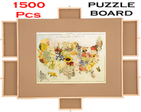 Thumbnail for 1500 Piece Jigsaw Puzzle Board with 6 Drawers