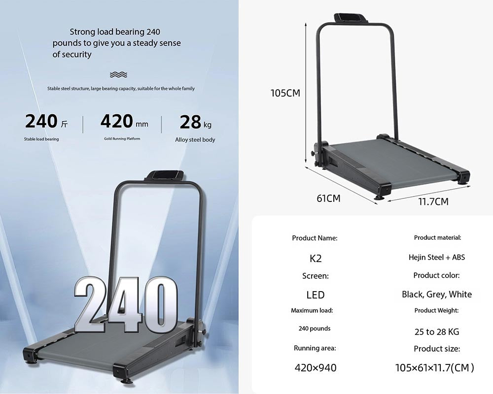 portable under desk treadmill