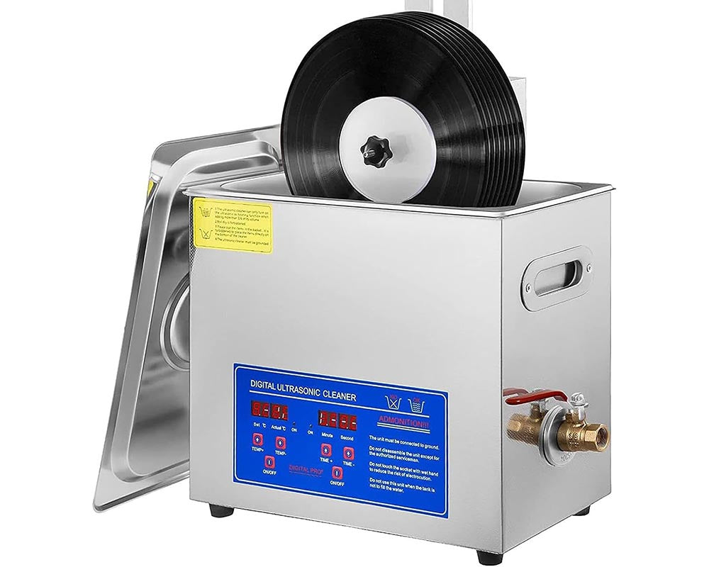 Vinyl Records Washer 6.5L Ultrasonic Cleaner 180W
