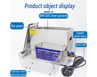 Thumbnail for Vinyl Records Washer 6.5L Ultrasonic Cleaner 180W