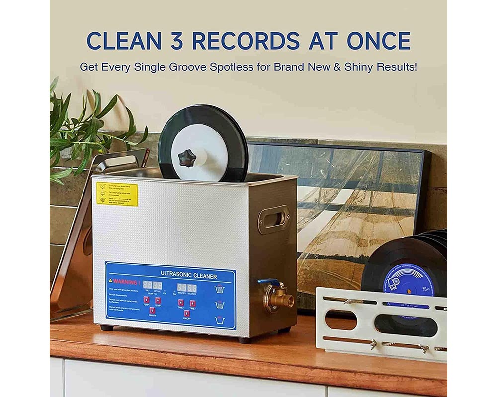Vinyl Records Washer 6.5L Ultrasonic Cleaner 180W